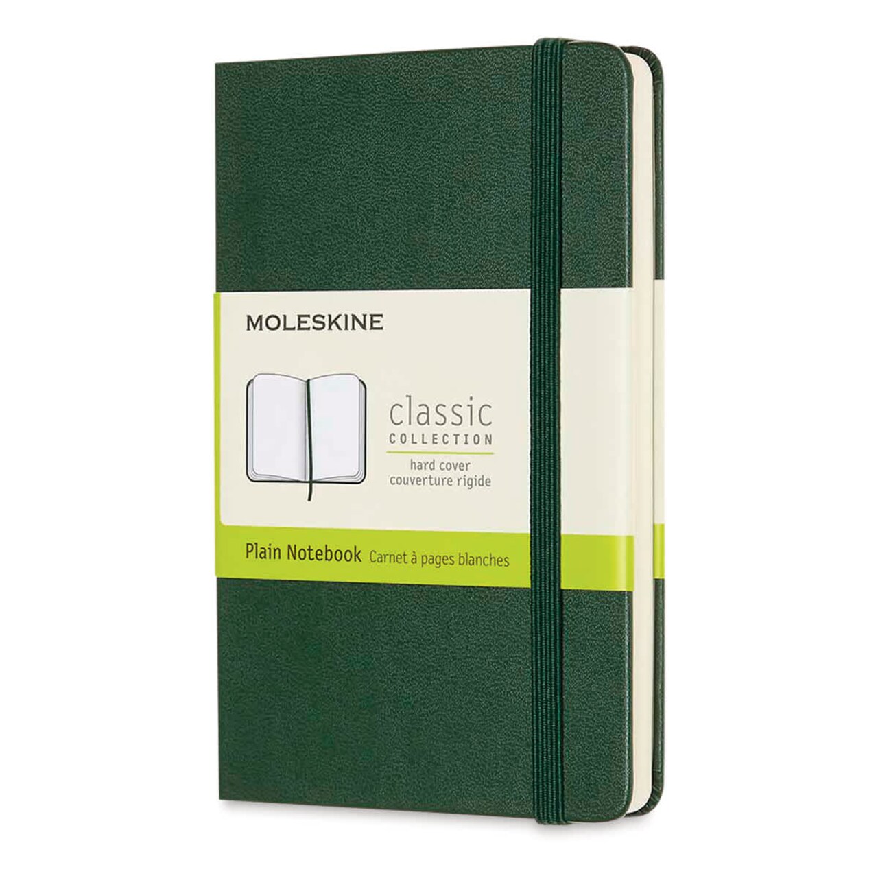 Moleskine Classic Hardcover Notebook - Myrtle Green, Blank, 5-1/2" x 3-1/2"
